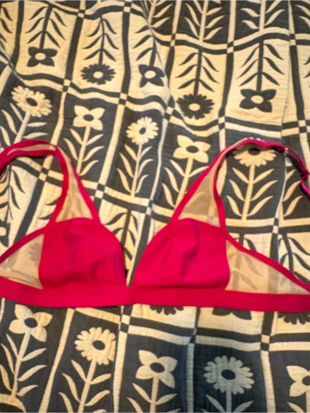 Victoria's Secret Hot Pink Triangle Bralette